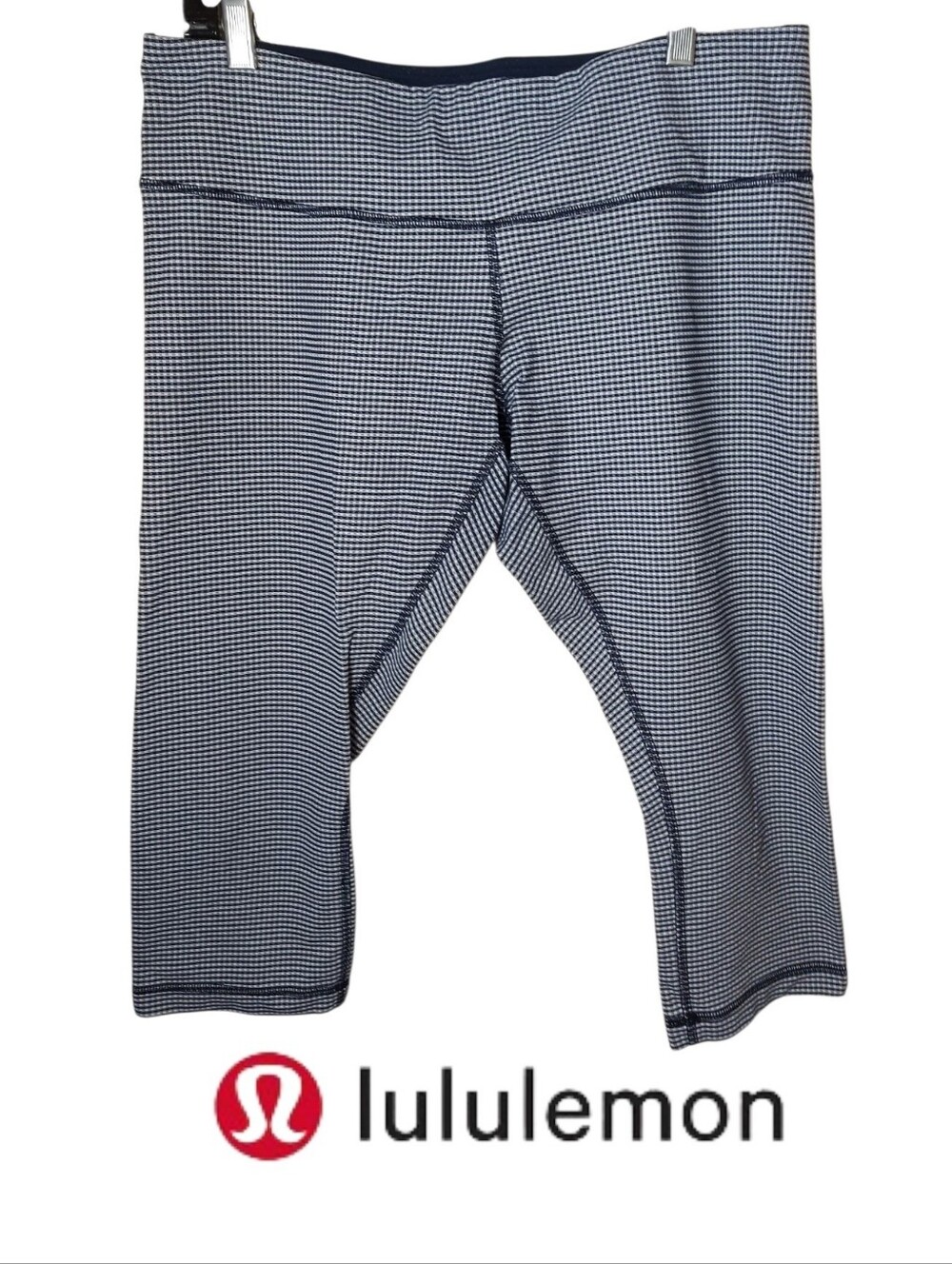 Lululemon Wunder Under Crops Navy & White